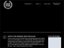 Tablet Screenshot of centergrovechoirs.org
